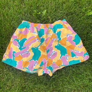 80s Boscali Youth Shorts xl Colorful Elastic waist